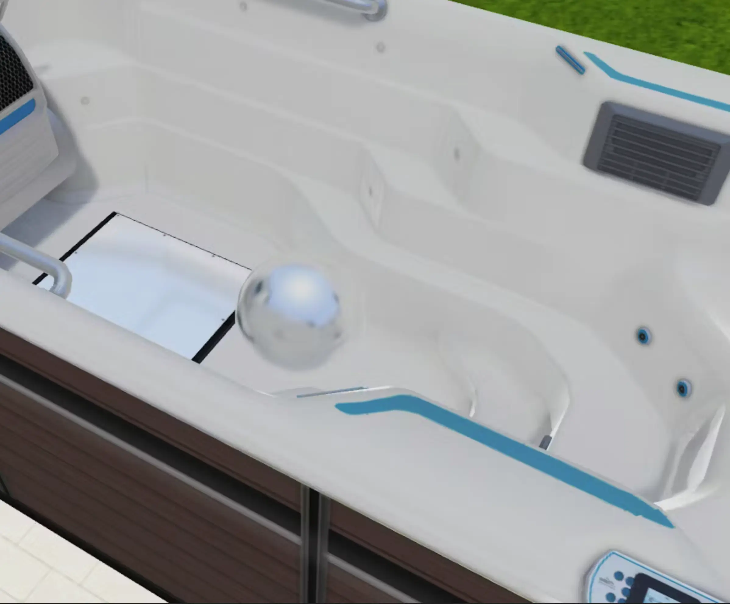 A screenshot from when the dynamic cubemap lighting system was getting built.